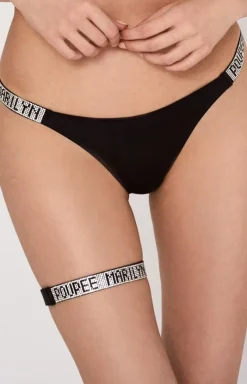 Damskie Marilyn Stringi Damskie - czarne stringi damskie Mon Bijou Secret