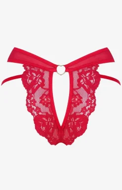 Marilyn czerwone stringi damskie Comme Si Comme Ca