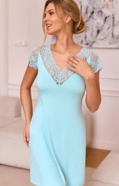 Marilyn damska koszulka nocna z koronką Capri