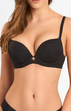 Marilyn figi damskie brazyliany z wykończeniem clean-cut czarne Sandy