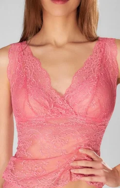 Damskie Marilyn Koszula Nocna Na Ramiączkach|Koszula Nocna Koronkowa - koronkowy top daki Roxanne