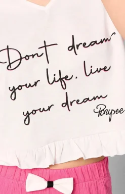 Marilyn koszulka piżamowa damska z krótkim rękawkiem Dreams