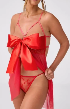 Marilyn koszulka z odkrytym biustem wiązana kokardą Suprise