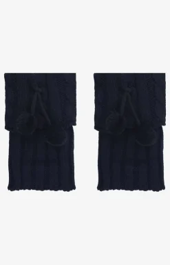 Marilyn krótkie getry damskie z pomponami Angora Short Pom Pom