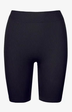 Damskie Marilyn Legginsy|Kolarki Damskie - legginsy damskie krótkie w prążki czarne Fitness