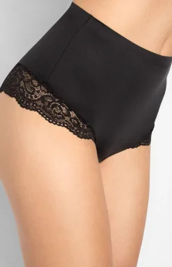Marilyn majtki brazyliany czarne Lace Shine