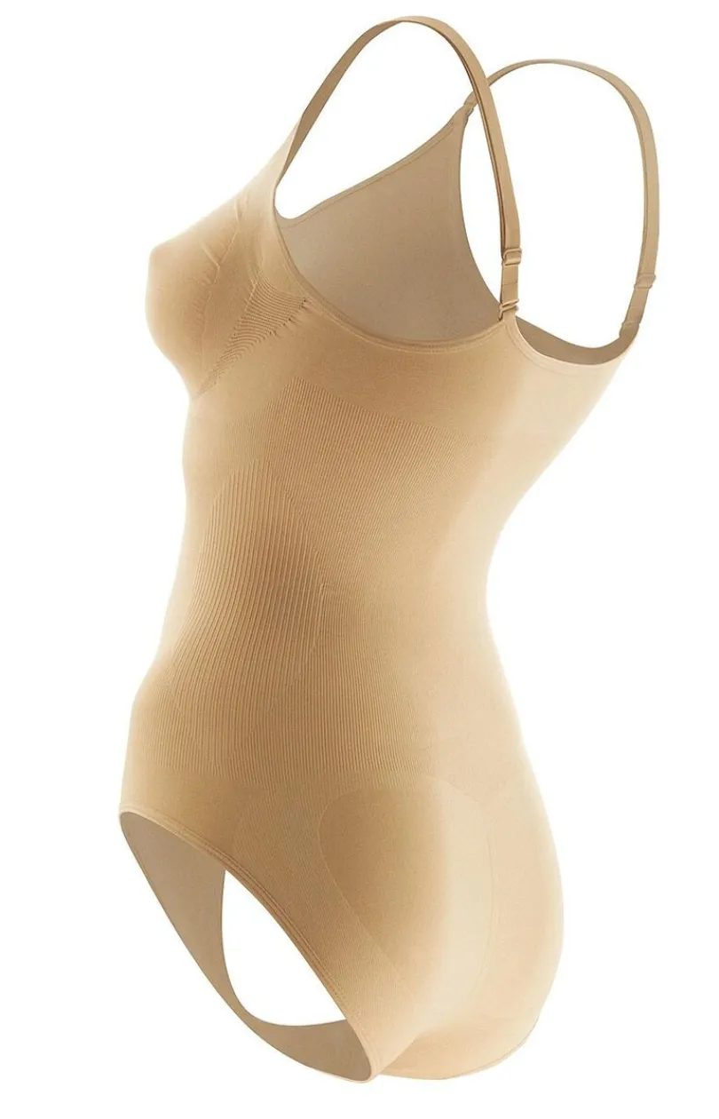 Marilyn Body|Bielizna Wyszczuplająca - odeujące body daskie beżowe Si Eotion