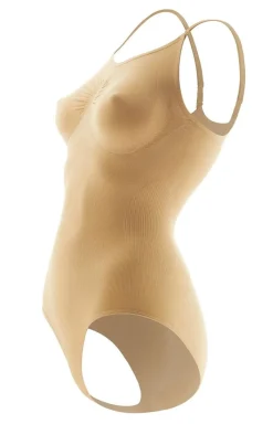 Marilyn Body|Bielizna Wyszczuplająca - odeujące body daskie beżowe Si Eotion