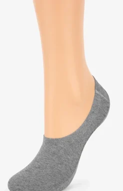 Damskie Marilyn Skarpetki|Skarpety Stopki - 2-pack stopki damskie z silikonem szare Discreet