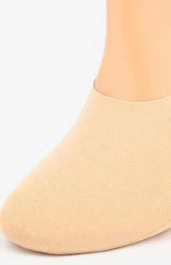 Damskie Marilyn Skarpetki|Skarpety Stopki - 2-pack stopki damskie z silikonem beżowe Discreet