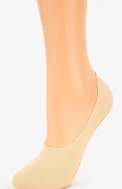 Damskie Marilyn Skarpetki|Skarpety Stopki - 2-pack stopki damskie z silikonem beżowe Discreet