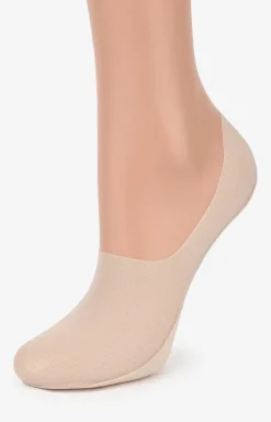 Damskie Marilyn Skarpety Stopki|Skarpetki - 2-pak stopki damskie beżowe z lekkiej siateczki Comfort Net High