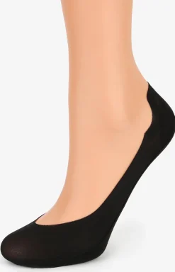 Marilyn Skarpetki - 2-pak stopki damskie czarne z silikonem Comfort Low