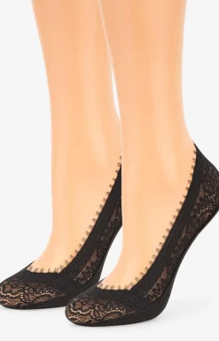 Marilyn 2-pak stopki koronkowe czarne Comfort Lace