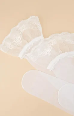 Damskie Marilyn Pończochy Samonośne|Pończochy - pończochy samonośne z ozdobną koronką czarne Coco T25 20 DEN