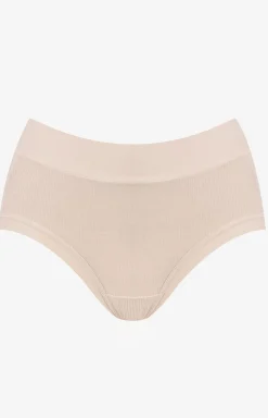 Damskie Marilyn Figi, Stringi, Panty|Figi Damskie - prążkowane figi damskie beżowe Betti