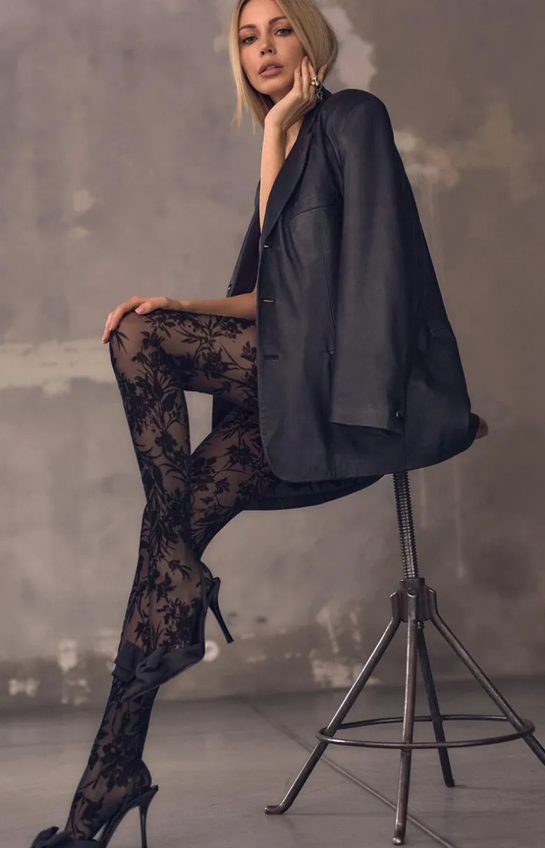 Marilyn rajstopy damskie z tylnym szwem Tiul F19
