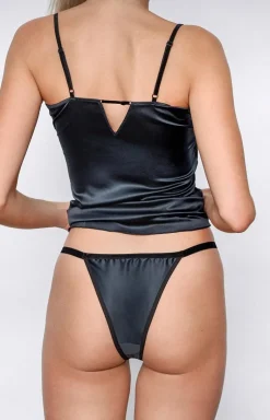 Marilyn satynowy top damski z haftem Marcella