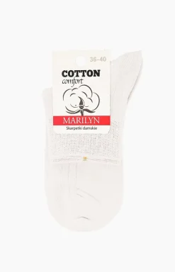 Damskie Marilyn Bezuciskowe Skarpetki|Skarpetki - skarpetki damskie bawełniane o niskim kroju białe Cotton Classic