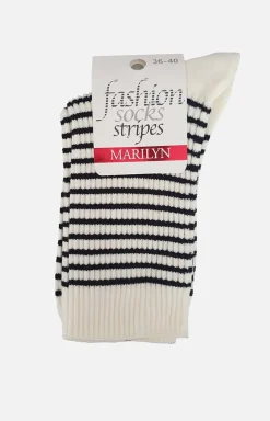 Damskie Marilyn Skarpetki|Długie Skarpetki - skarpetki damskie w paski Stripes