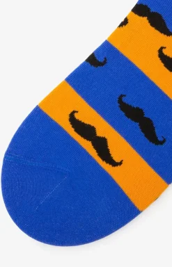 Marilyn skarpety męskie z zabawną grafiką czarnych wąsów Mustache