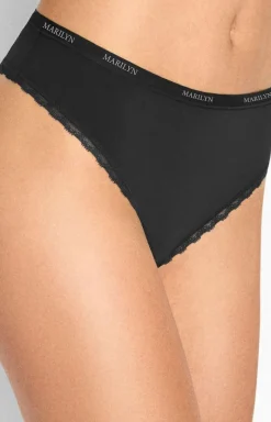 Damskie Marilyn Stringi Damskie - tringi damkie czarne Julia
