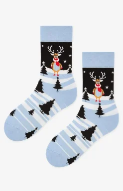 Marilyn świąteczne skarpetki męskie Rudolph
