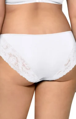 Damskie Mefemi Panty Damskie - białe figi dakie Bianca