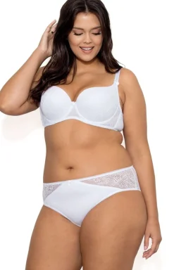 Damskie Mefemi Panty Damskie - białe figi dakie Bianca