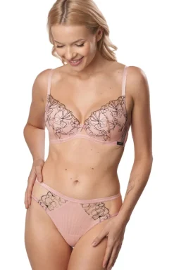 Mefemi biustonosz push-up różowy Andrea