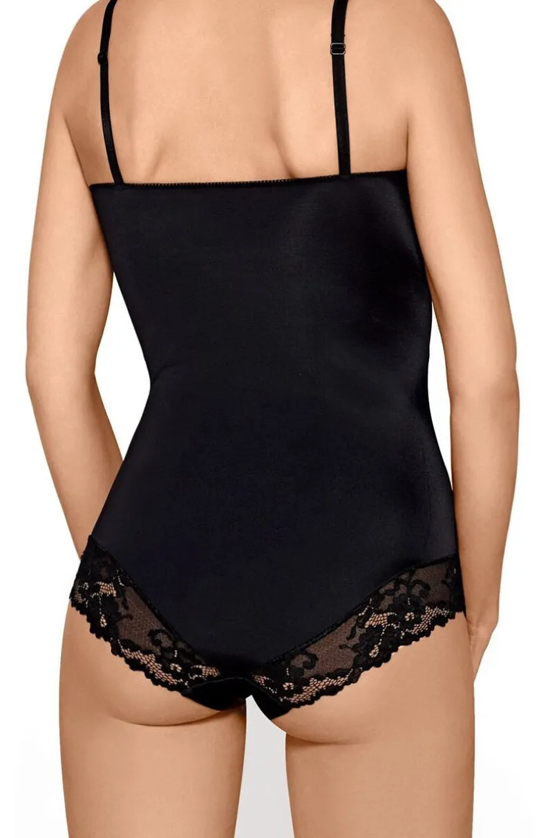 Mefemi czarne koronkowe body damskie Bona