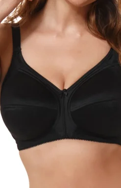 Miękki biustonosz soft gładki czarny 188