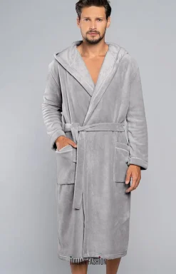 Męskie Italian Fashion Szlafroki Męskie - Mimas szlafrok męski dł.rękaw