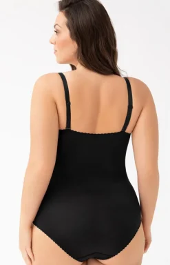 Modelujące damskie body z miseczkami czarne G184 Livia