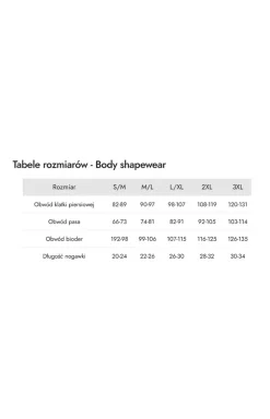 Mona body damskie modelujące beżowe Shapewear