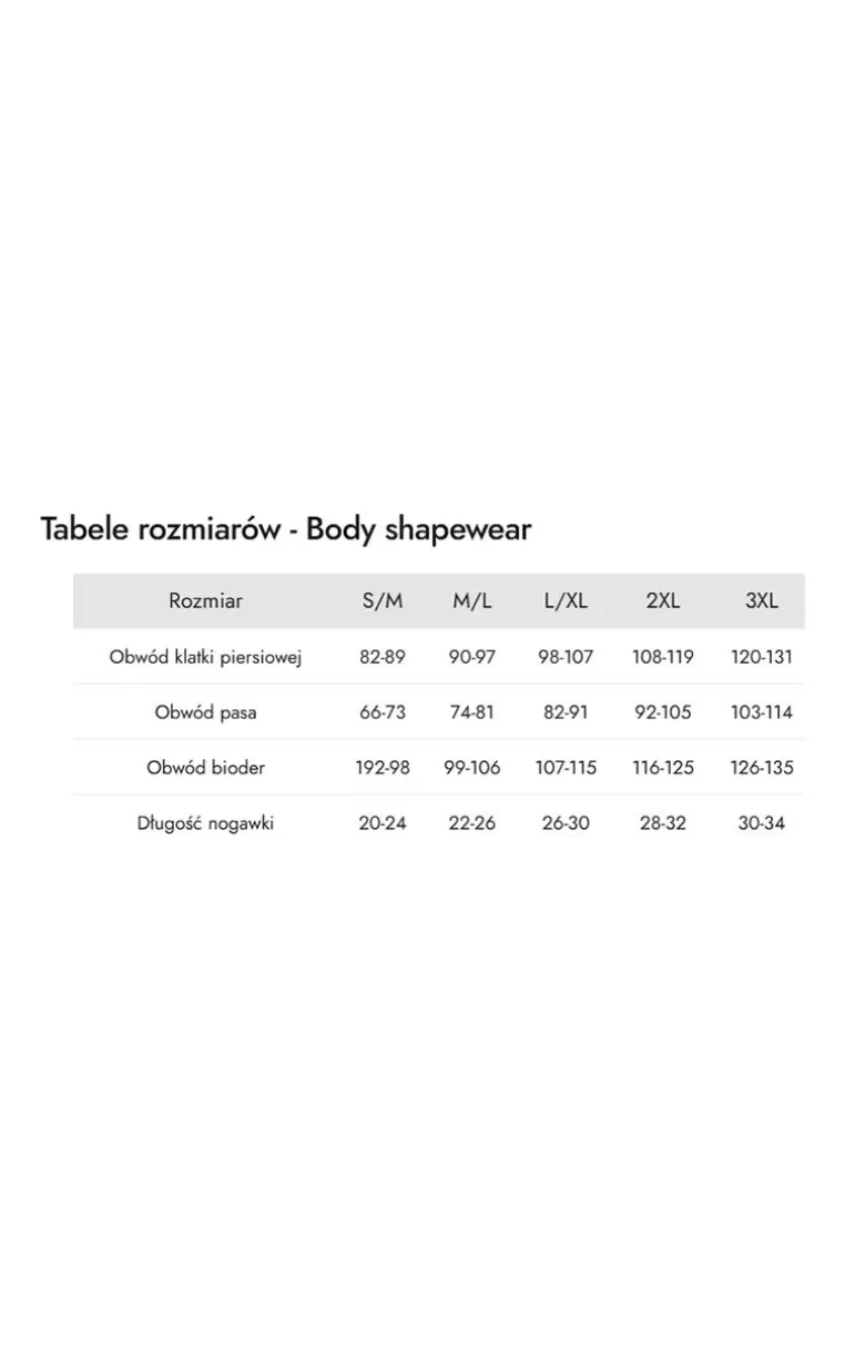 Mona body damskie modelujące beżowe Shapewear