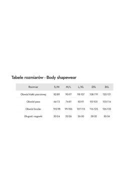 Mona Bielizna Wyszczuplająca - body damskie modelujące czarne Shapewear Plus Size