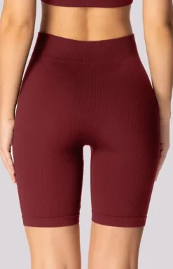 Mona kolarki damskie burgund Ribbed