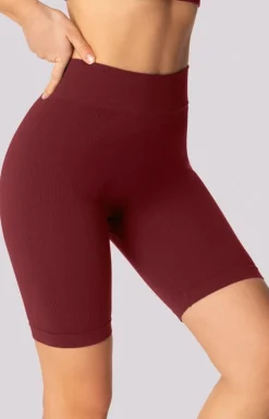 Mona kolarki damskie burgund Ribbed
