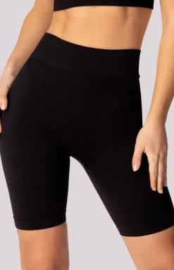 Mona kolarki damskie czarna Ribbed