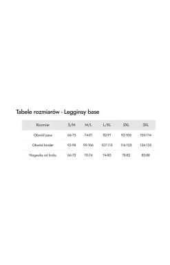 Mona legginsy damskie granatowe Base Plus Size