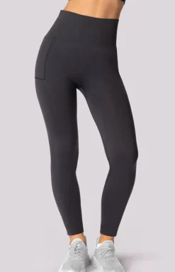Mona legginsy damskie szare Base