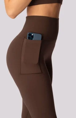 Mona legginsy damskie w kolorze caffe Base