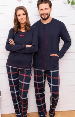 Męskie Italian Fashion Piżamy Męskie - Nelson piżaa ęska dł.dł.