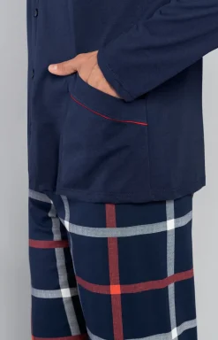 Męskie Italian Fashion Piżamy Męskie - Nelson piżaa ęska dł.dł.