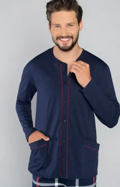 Męskie Italian Fashion Piżamy Męskie - Nelson piżaa ęska dł.dł.