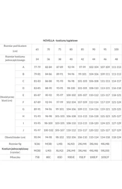 Novella jednoczęściowy kostium kąpielowy Lusaca 2401
