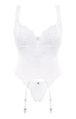 Obsessive Amor Blanco biały gorset i stringi