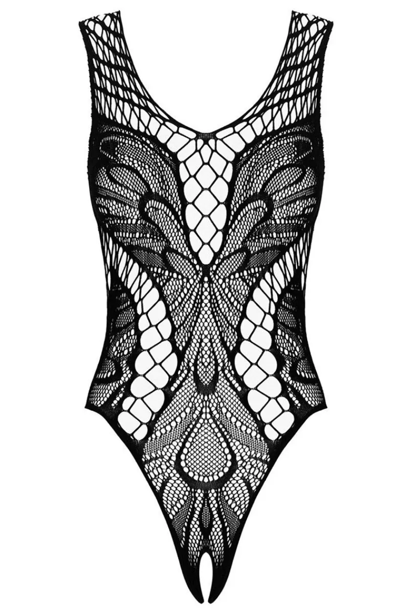Obsessive Bodystocking|Body - B138 czarne body otwarte