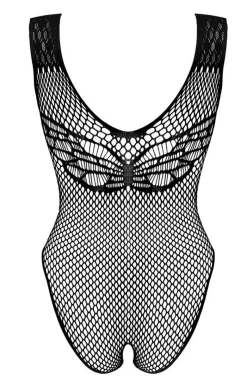 Obsessive Bodystocking|Body - B134 czarne body siateczkowe otwarte